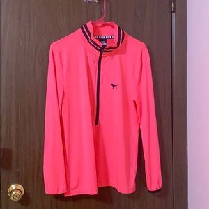 Pink quarter zip up